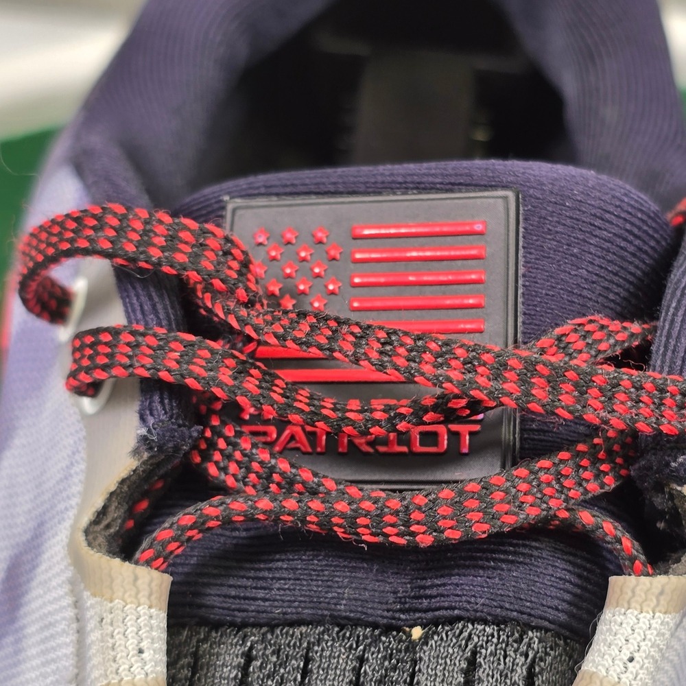 Under Armour Charged Patriot Running Shoes Mens 12 Navy Grey Red‎ 3021018-105 - Picture 8 of 11